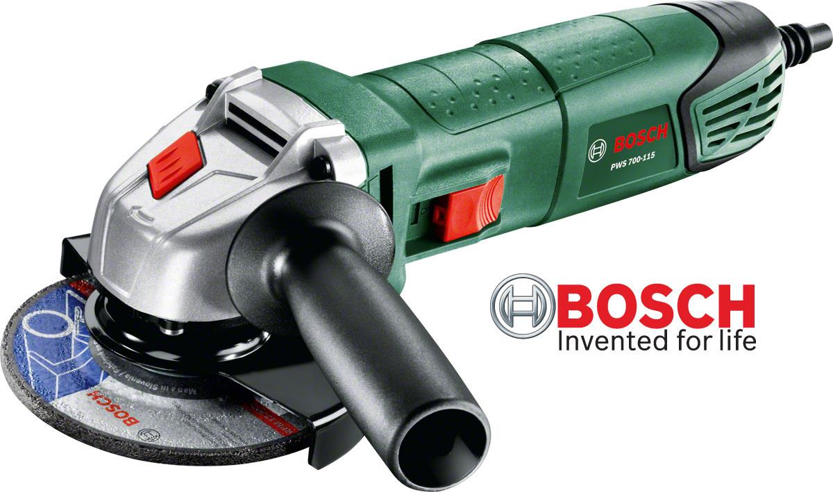 BOSCH ΓΩΝΙΑΚΟΣ ΤΡΟΧΟΣ ΡΕΥΜΑΤΟΣ PWS 700W-115mm (06033A2004)
