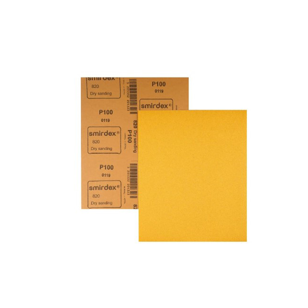 ΦΥΛΛΑ VELCRO ΑΣΤΑΡΙΟΥ-ΒΕΡΝΙΚΙΟΥ YELLOW LINE 115x230mm ΧΩΡΙΣ ΤΡΥΠΕΣ P320 SMIRDEX