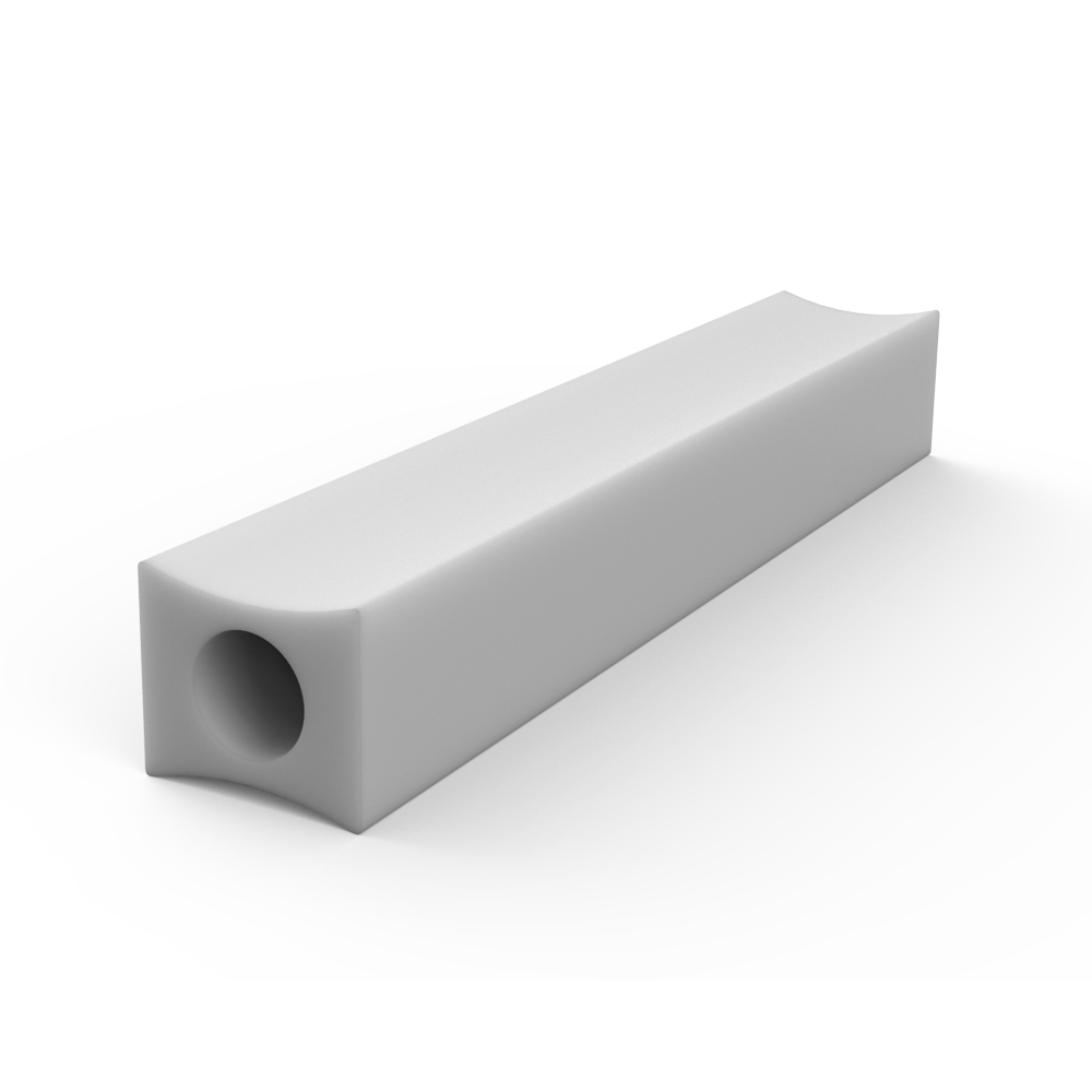 ΠΡΟΦΙΛ ΛΕΥΚΟ ΣΦΗΝΑ PVC 6x7mm ΓΙΑ ΤΖΑΜΙ 4-5mm
