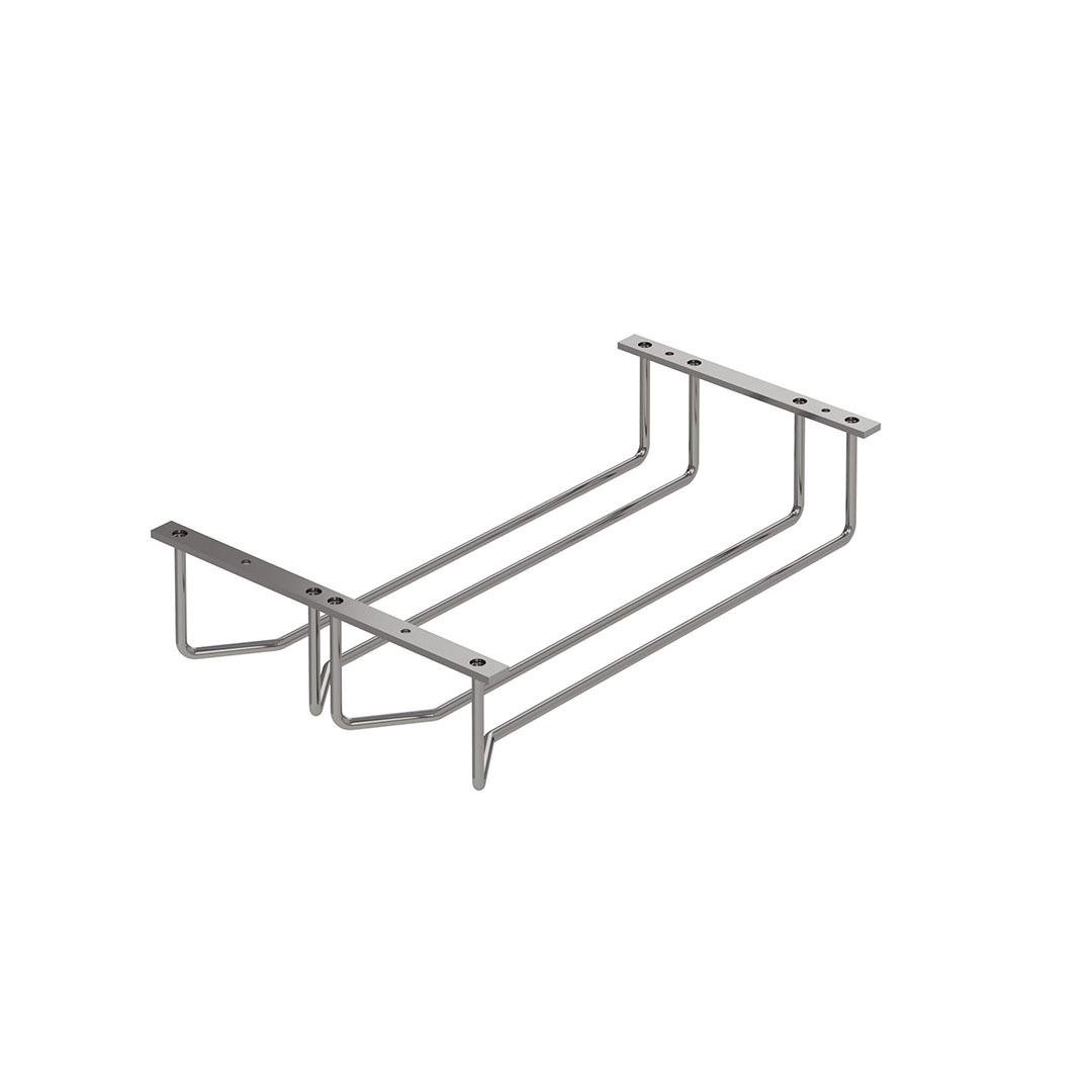 STARAX ΠΟΤΗΡΟΘΗΚΗ ΚΡΕΜΑΣΤΗ ΜΕ 1 ΧΩΡΙΣΜΑ 120x355x70mm ΝΙΚΕΛ S-4041
