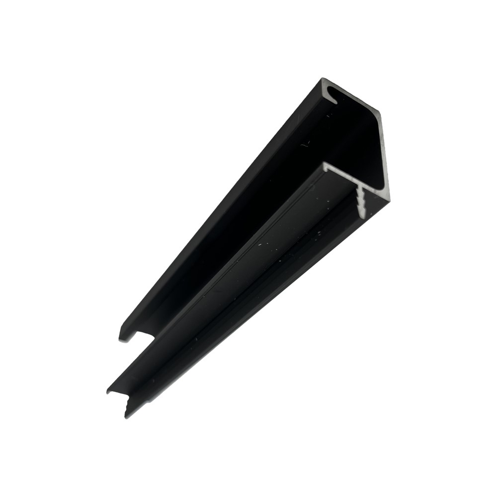 ΣΟΚΟΡΟΛΑΒΗ CORSA ΓΚΙΝΙΣΙΑΣ "C" 3m Υ33xΠ20mm ΑΛΟΥΜΙΝΙΟΥ ΜΑΥΡΟ MAR3