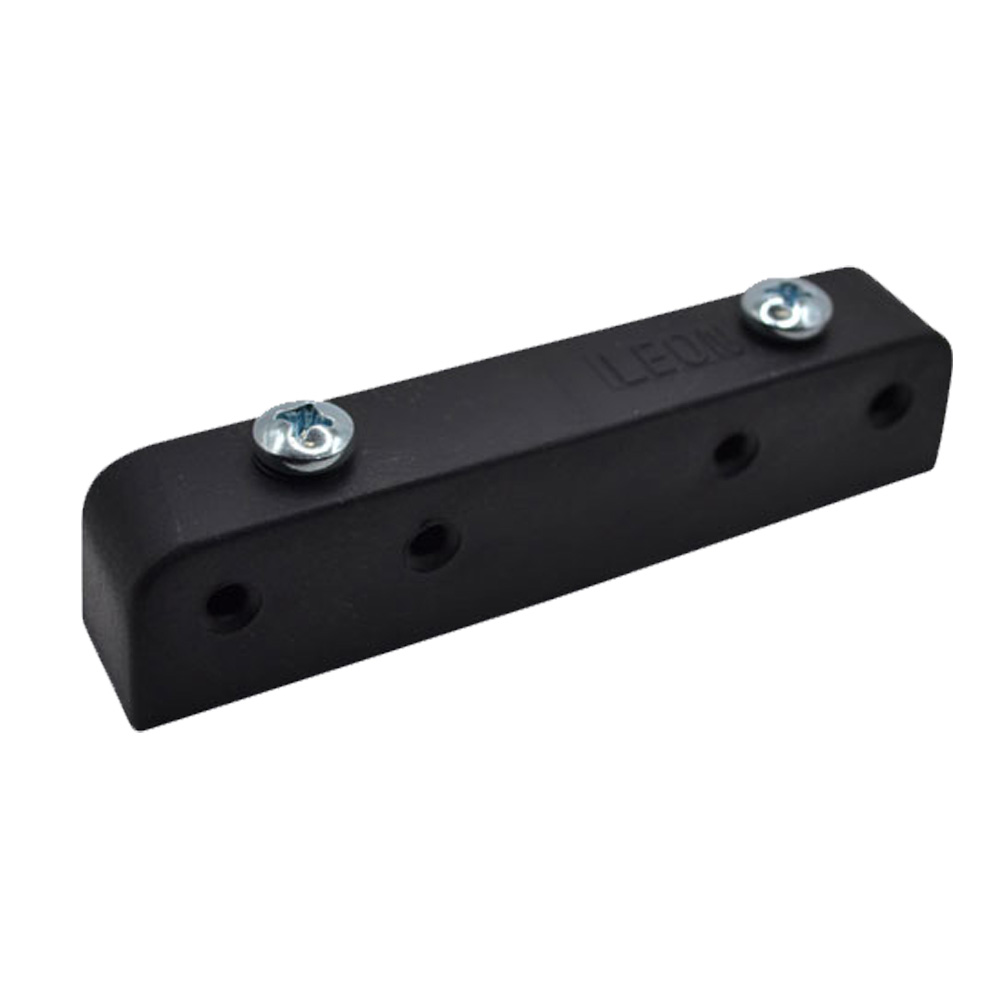 ΦΕΡΑΜΙ ΚΡΕΒΑΤΙΟΥ ΠΛΑΣΤΙΚΟ PVC 2 ΒΙΔΕΣ 120mm ΜΑΥΡΟ LEON