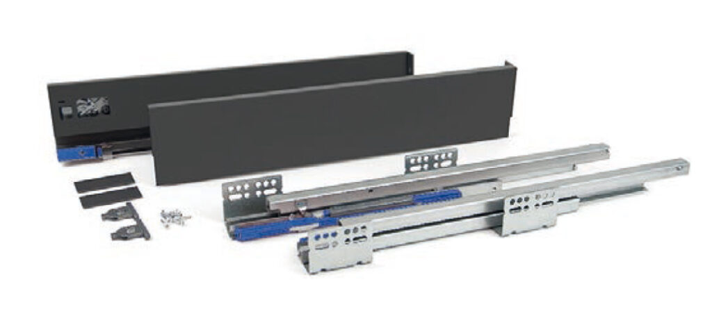 ΣΥΡΤΑΡΙ MGS SLIM LINE ME ΦΡΕΝΟ 350mm Υ90mm ΓΚΡΙ ΜΑΤ