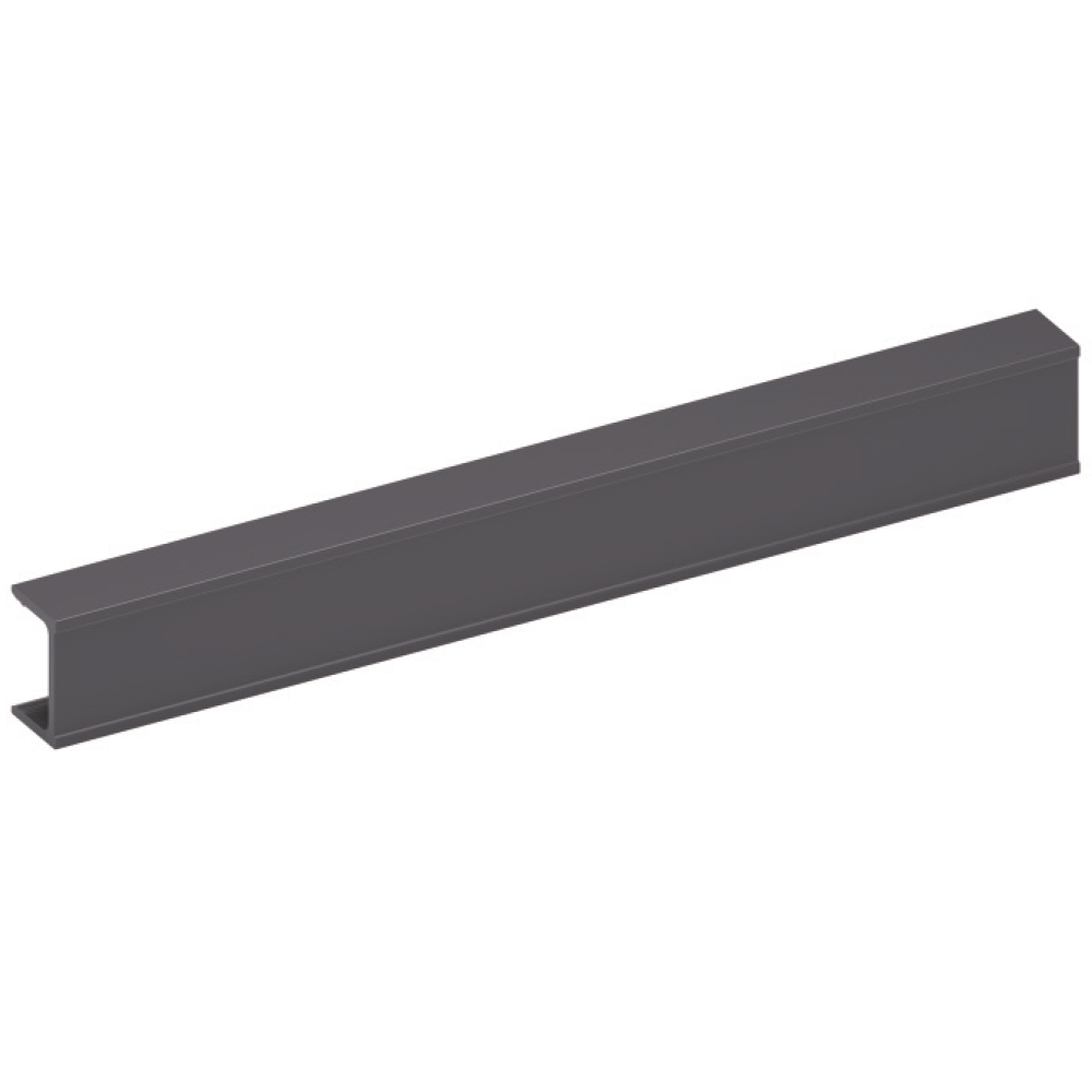 ΠΡΟΦΙΛ ΑΛΟΥΜΙΝΙΟΥ ITALIANA FERRAMENTA KIARO 550mm ΓΚΡΙ ΣΚΟΥΡΟ