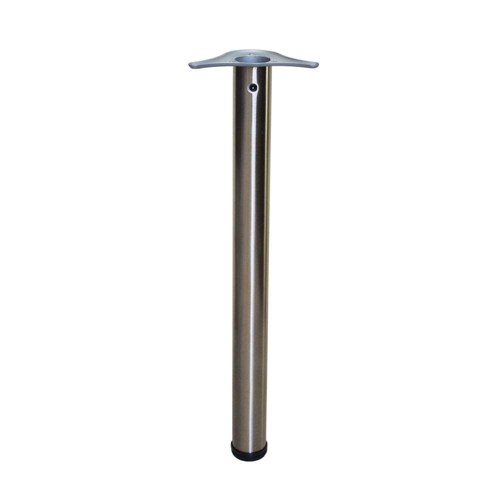 ΠΟΔΙΑ ΤΡΑΠΕΖΙΟΥ Φ60x710mm ΝΙΚΕΛ MAT-INOX (ΣET 4 τμχ)