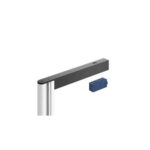 RIGHT END CLAMP KIT ELLIPSE LED 220mm BLACK ANODIZED VOLPATO