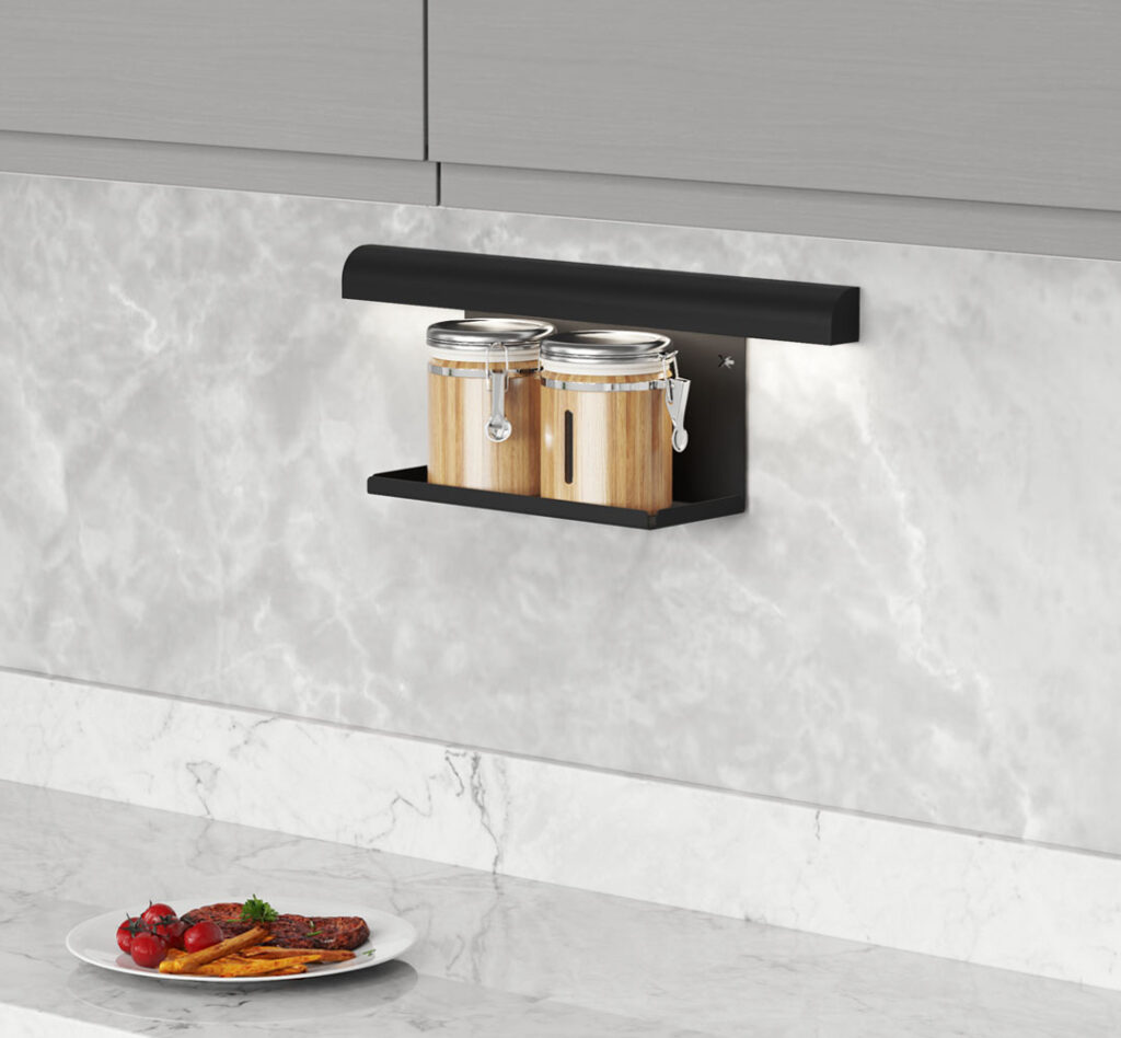 ΜΠΑΧΑΡΟΘΗΚΗ 1 ΡΑΦΙ ΑΝΘΡΑΚΙ Π295xΒ120xΥ150mm S-4132 STARAX UNIQUE SERIES