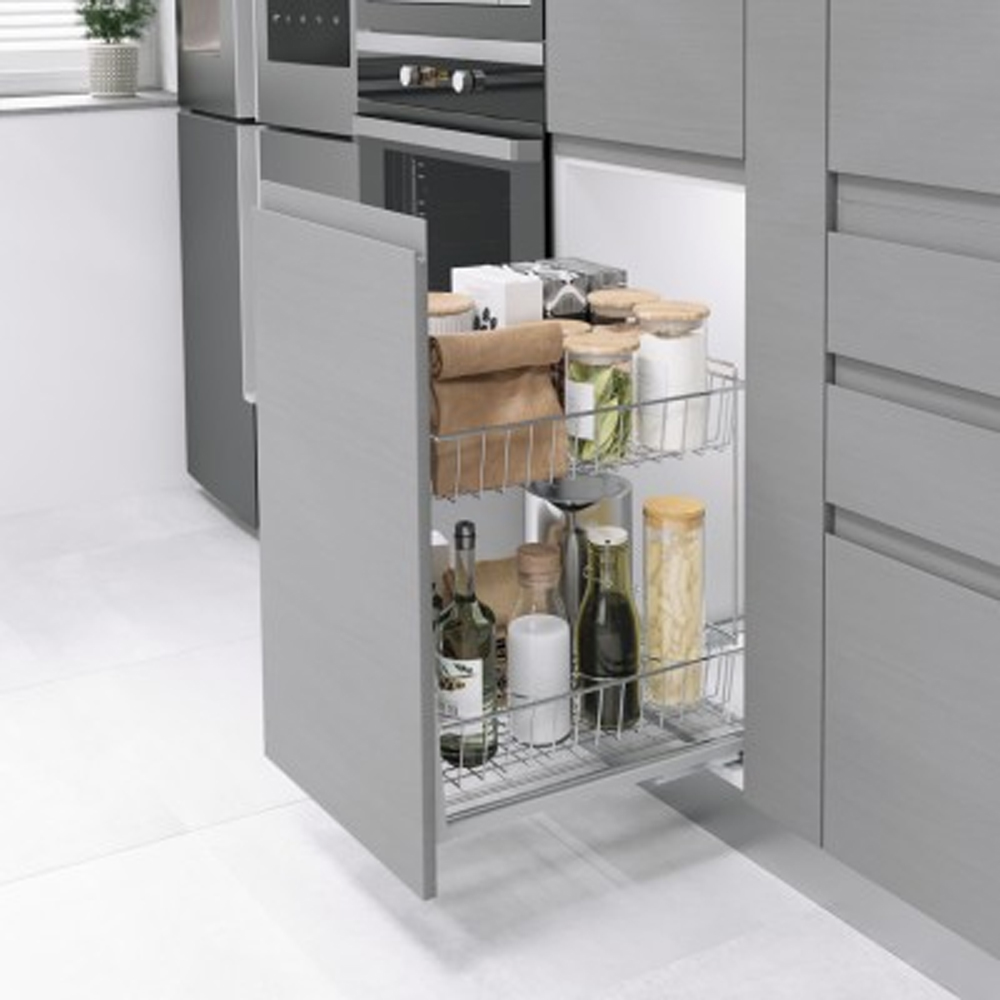 ΒΑΓΟΝΕΤΟ ΒΑΣΕΩΣ S-2196 ΠxΒxΥ:450x520x530mm SOFT CLOSE ΓΙΑ ΚΟΥΤΙ 50mm ΜΕ ΔΙΑΧΩΡΙΣΤΙΚΟ ΜΠΟΥΚΑΛΙΩΝ 2 ΚΑΛΑΘΙΑ 30cm ΧΡΟΜΙΟ STARAX
