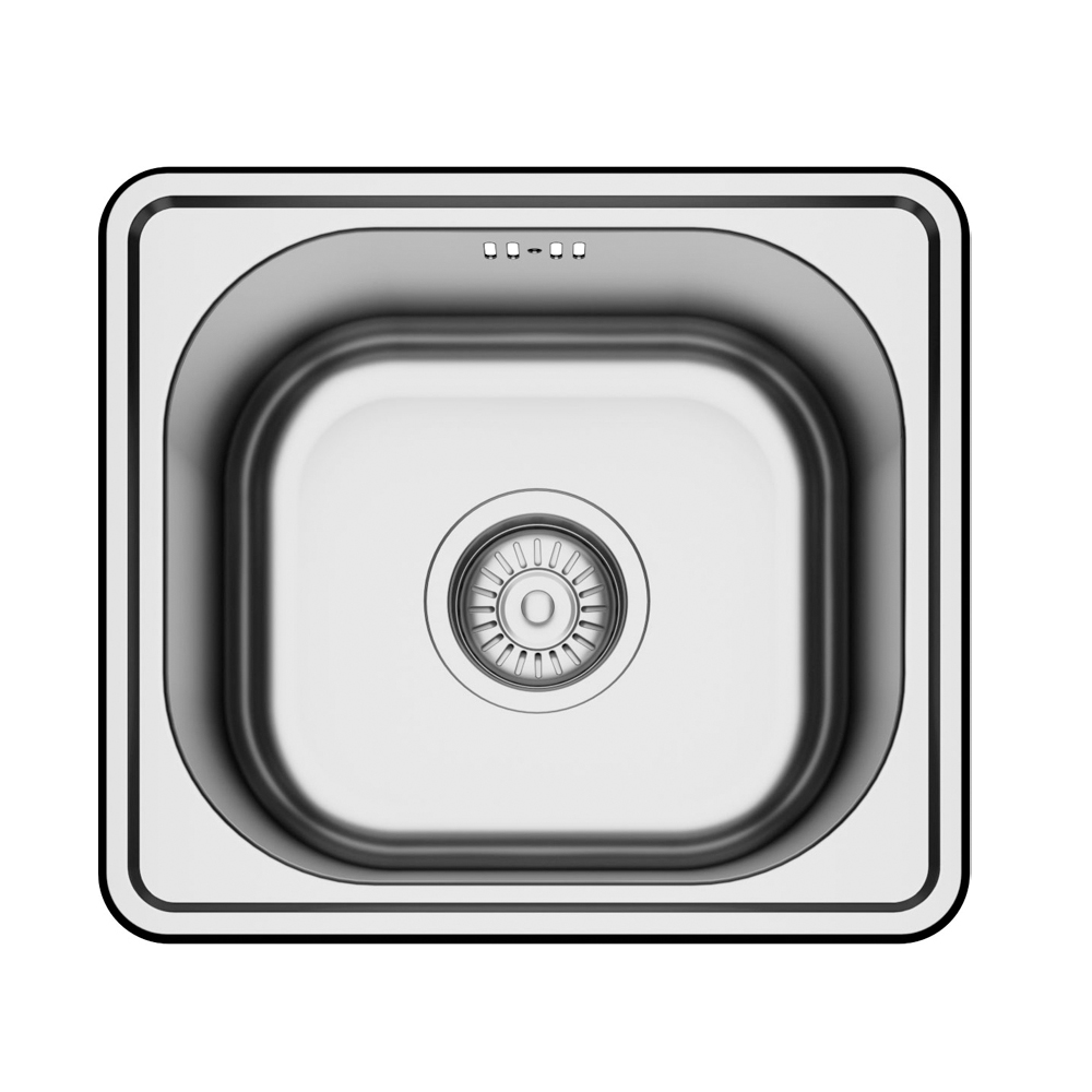 ΝΕΡΟΧΥΤΗΣ ΑΝΟΞΕΙΔΩΤΟΣ 304# 1 ΓΟΥΡΝΑ 370x330x160mm 0.6-0.8mm ΠΑΧΟΣ GEMAN