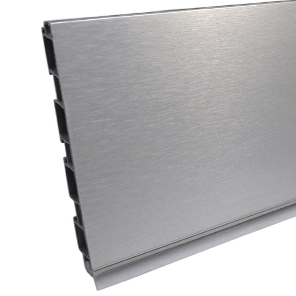 ΜΠΑΖΑ ΠΛΑΣΤΙΚΗ 100mm INOX ΜΕ ΑΠΟΣΠΩΜΕΝΟ ΛΑΣΤΙΧΟ 3900mm ΛΕΥΚΟ MGS