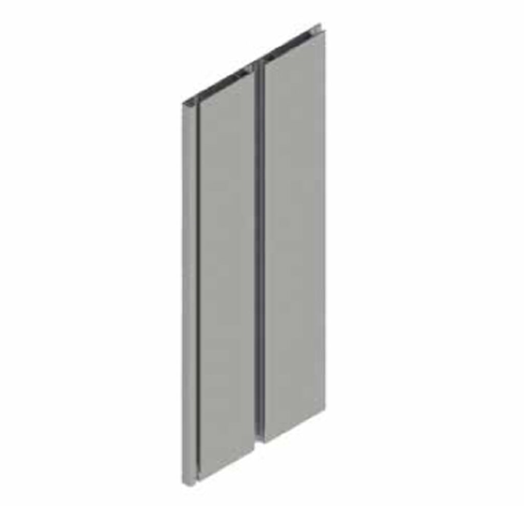 ΠΡΟΦΙΛ ΚΑΘΕΤΟ WALL/TOP ΧΩΡΙΣ ΠΑΝΕΛ 4.8m ΜΑΥΡΟ VOLPATO LINEA