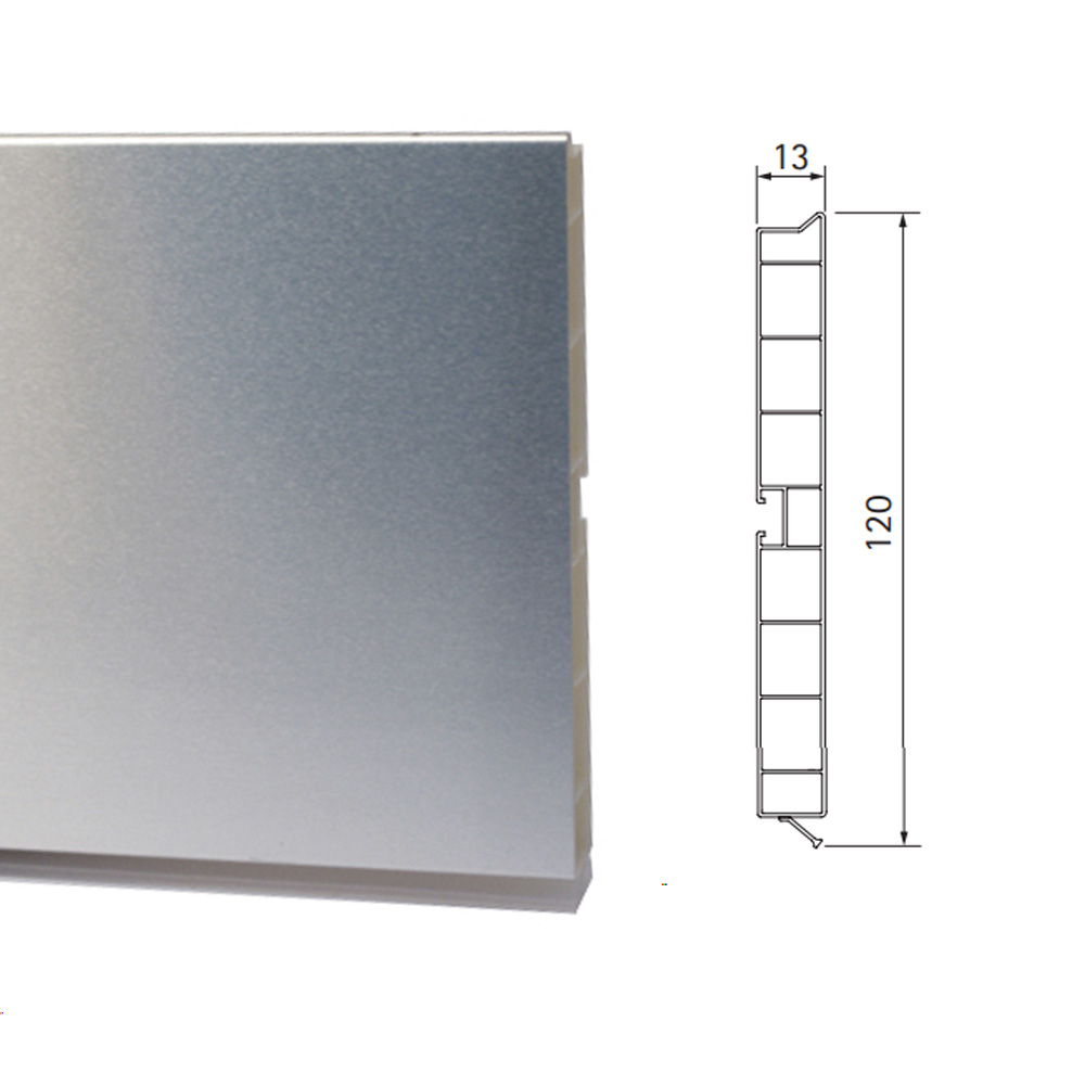 ΜΠΑΖΑ ΠΛΑΣΤΙΚΗ PP Η:120mm VOLPATO ΙΝΟΧ ΛΕΙΑ