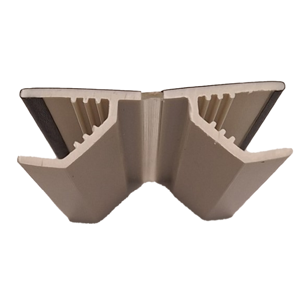 ΓΩΝΙΑ ΓΙΑ ΜΠΑΖΑ PVC 150mm ΜΑΥΡΗ ΜΕ ΛΑΣΤΙΧΟ MGS