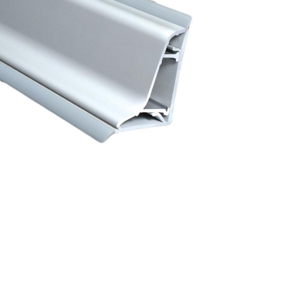 ΑΡΜΟΚΑΛΥΠΤΡΟ "S" ΜΕ ΓΚΡΙ ΛΑΣΤΙΧΟ ΥxΠxΜ 33x22x4000mm ΝΙΚΕΛ ΜΑΤ ΑΝΟΔΙΩΜΕΝΟ GEMAN