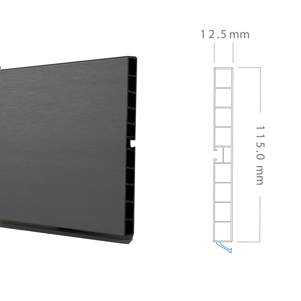 ΜΠΑΖΑ ΠΛΑΣΤΙΚΗ ΜΑΥΡΗ Υ:120mm ΜΕ ΛΑΣΤΙΧΟ Μ:3900mm