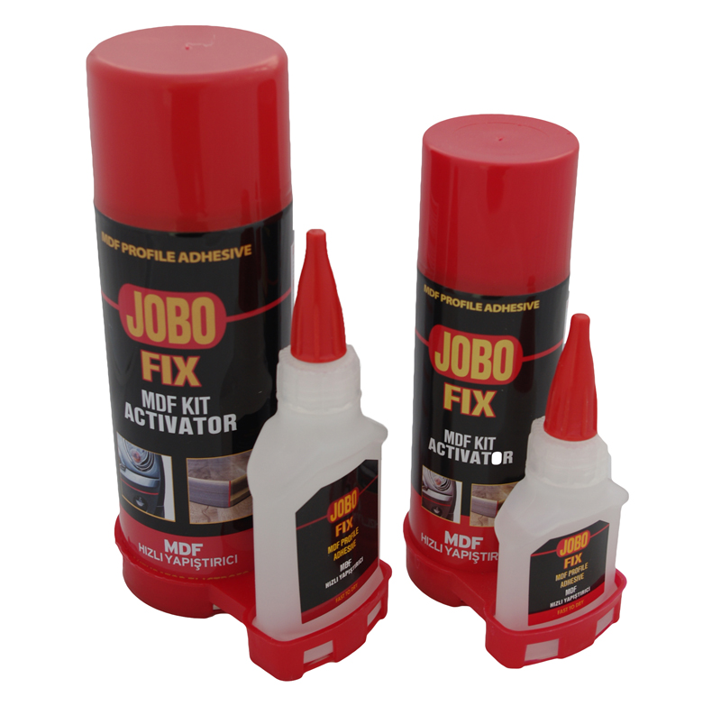 JOBOFIX ΚΥΑΝΟΑΚΡΥΛΙΚΗ ΚΟΛΛΑ MDF ΔΥΟ ΣΥΣΤΑΤΙΚΩΝ 100GR+400ML