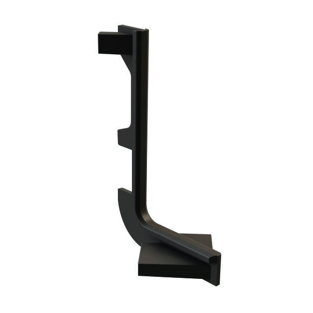 ΕΞΩΤΕΡΙΚΗ ΠΛΑΣΤΙΚΗ ΓΩΝΙΑ 90o ΓΙΑ GOLA G12 "L" ΜΑΥΡΗ Υ-HxΠ-W: 57x37mm VOLPATO