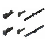 SET FOR SHELF ΒΡΑCΚΕTS FREE BLACK VOLPATO LINEA