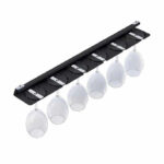 6 GLASSES HOLDER 570mm BLACK VOLPATO LINEA