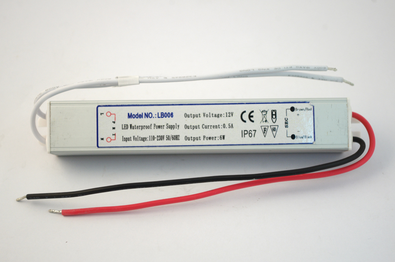 ΜΕΤΑΣΧΗΜΑΤΙΣΤΗΣ ΑΔΙΑΒΡΟΧΟΣ LED 6W (1m)