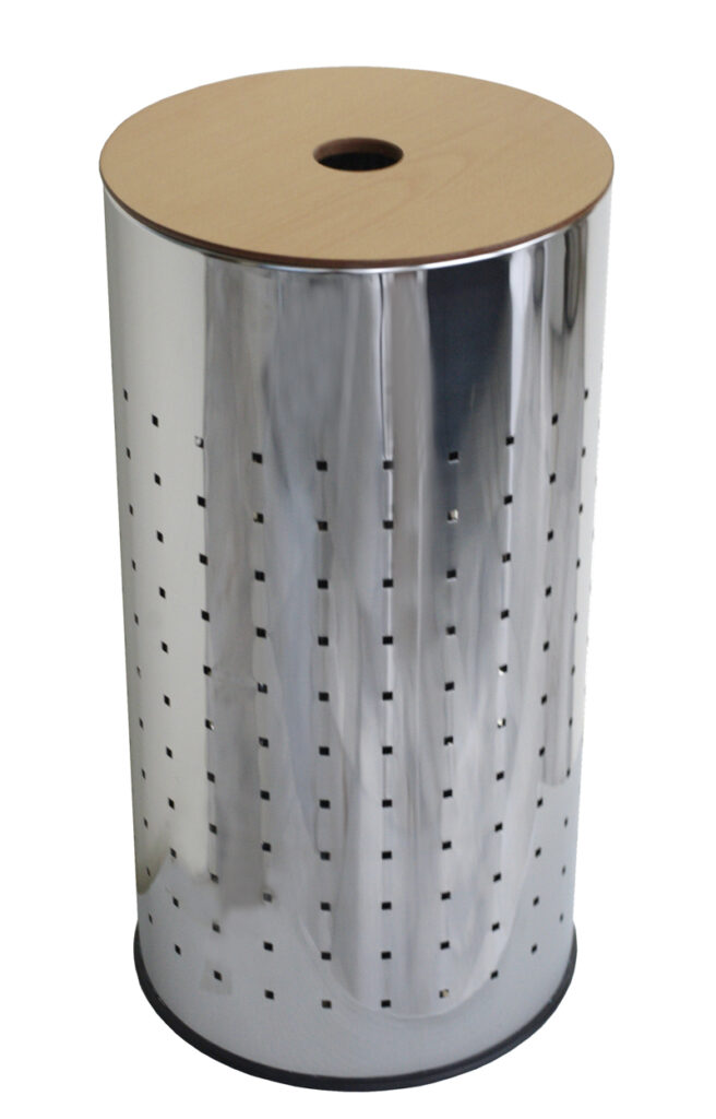 ΚΑΛΑΘΙ ΜΠΑΝΙΟΥ INOX 35lt ΜΕ ΞΥΛΙΝΟ ΚΑΠΑΚΙ