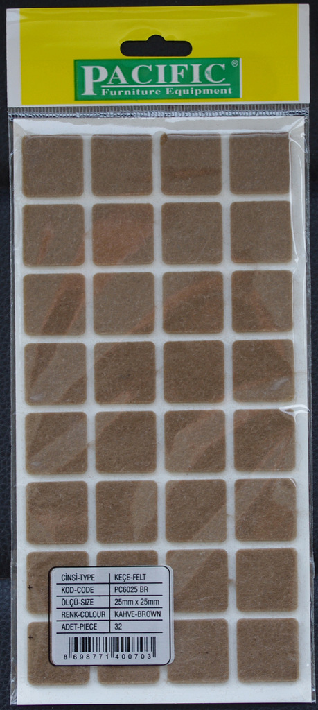 ΤΣΟΧΑΚΙΑ ΑΥΤΟΚΙΝΗΤΟΥ 25x25mm ΚΑΦΕ 32τμχ