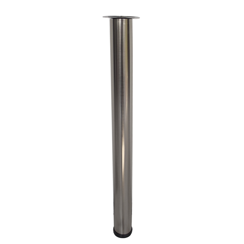 ΠΟΔΙΑ ΤΡΑΠΕΖΙΟΥ Φ80x870mm ΣΑΤΙΝ ΝΙΚΕΛ-INOX (ΣΕΤ 4 τμχ)