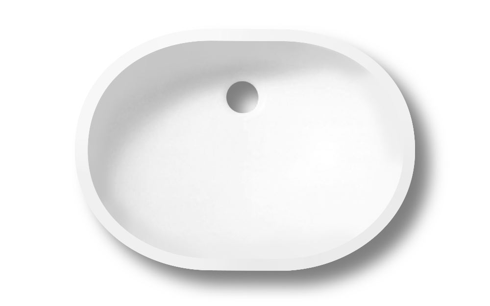HANEX ΝΙΠΤΗΡΑΣ ΑΚΡΥΛΙΚΟΣ ΕΝΘΕΤΟΣ ΟΒΑΛ 565x412x170mm, S-008 N-WHITE ΛΕΥΚΟΣ