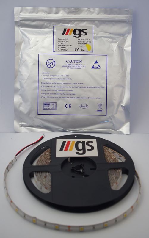 ΤΑΙΝΙΑ LED IP65 14.4W 6500K ΑΔΙΑΒΡΟΧΗ 5m 30LED/m (ΨΥΧΡΟ ΛΕΥΚΟ)