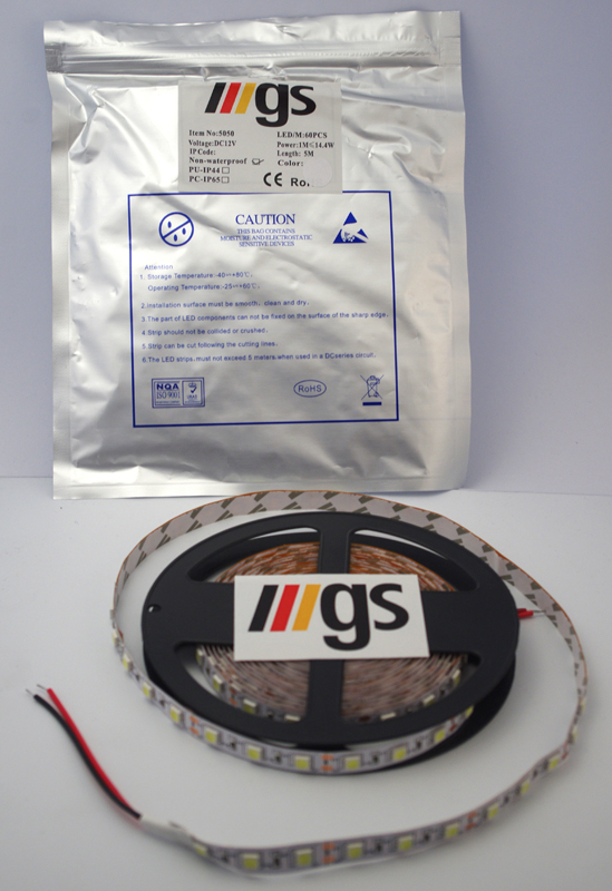 TAINIA LED IP20 7.2W 6500K 5m 60LED/m ΨΥΧΡΟ ΛΕΥΚΟ