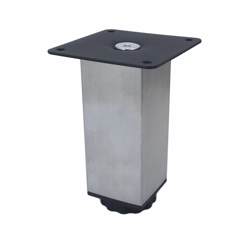 ΠΟΔΙ ΕΠΙΠΛΟΥ ΤΕΤΡΑΓΩΝΟ 38x38mm Υ150mm ΒΑΣΗ ΖΑΜΑΚ 65x65mm/0,8mm ΠΑΧΟΣ GEMAN