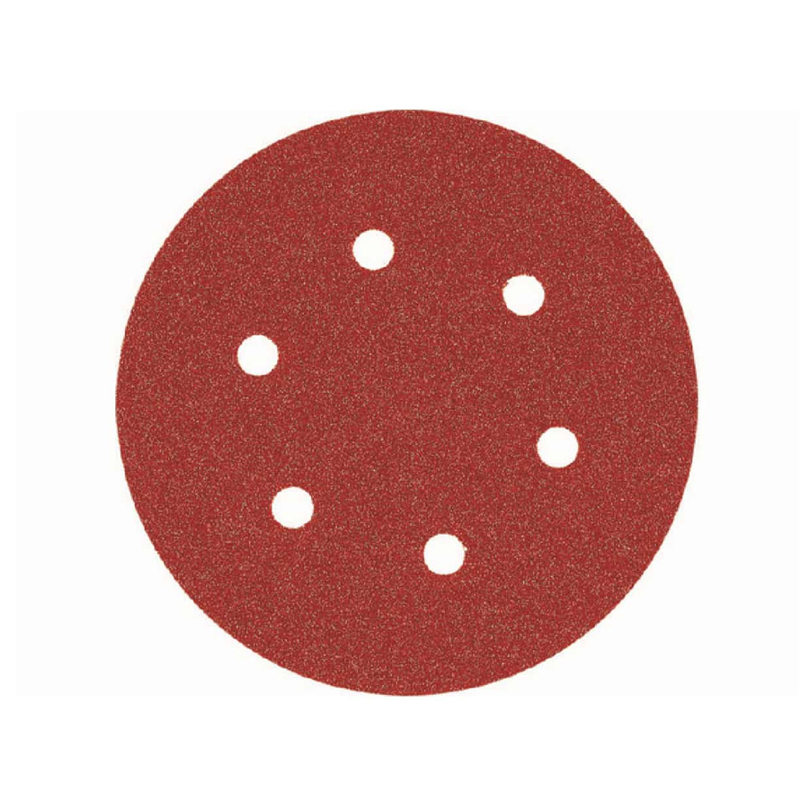 VELCRO ΚΟΚΚΙΝΟ Φ150mm 6 ΤΡΥΠΕΣ Ρ40 SMIRDEX