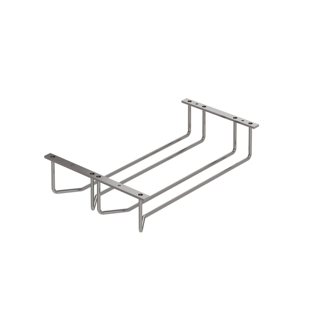 STARAX ΠΟΤΗΡΟΘΗΚΗ ΚΡΕΜΑΣΤΗ ΜΕ 1 ΧΩΡΙΣΜΑ 120x355x70mm ΝΙΚΕΛ S-4041