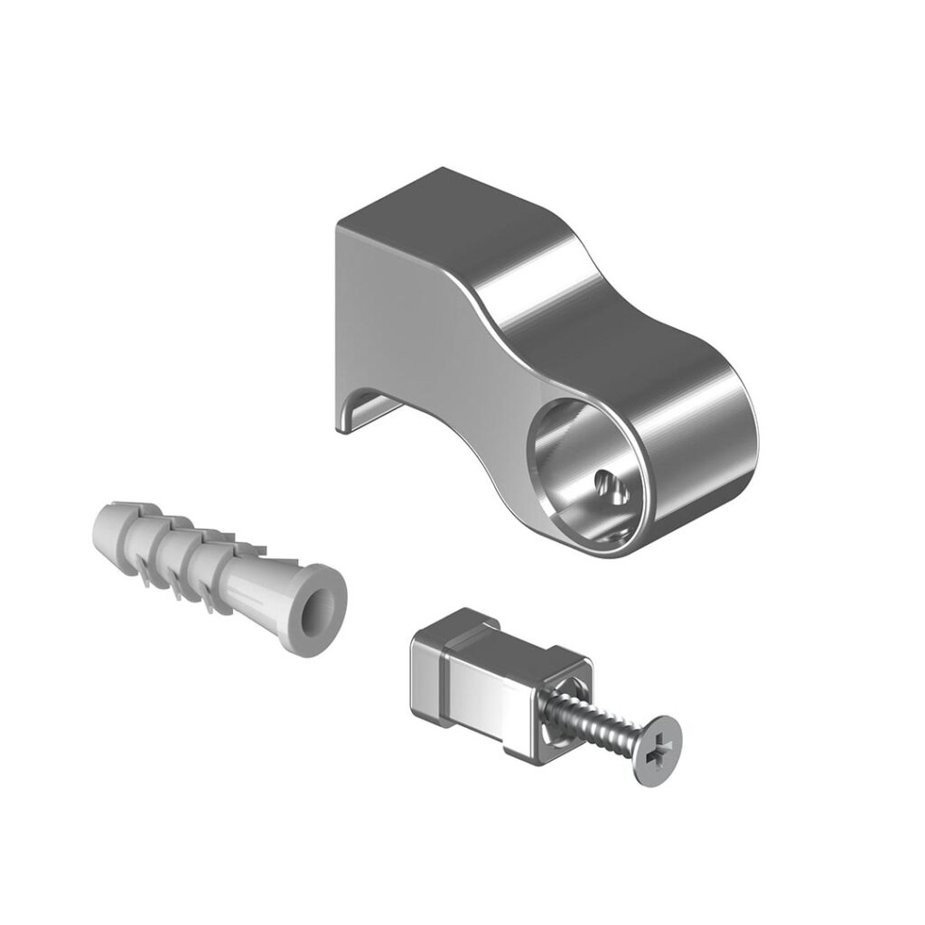 ΒΑΣΗ ΣΤΗΡΙΞΗΣ ΣΩΛΗΝΑ ΚΟΥΖΙΝΑΣ D16mm 20x20x50mm ΧΡΩΜΕ STARAX