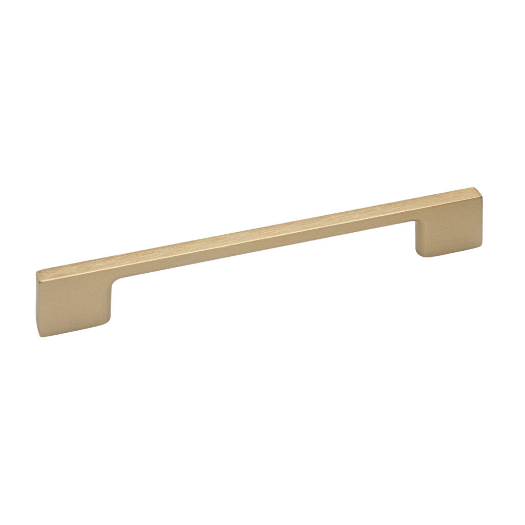 ΛΑΒΗ TRAZO (Π) ΜΑΤ ΧΡΥΣΟ ΣΑΤΙΝΕ (SATIN BRASS) 160mm