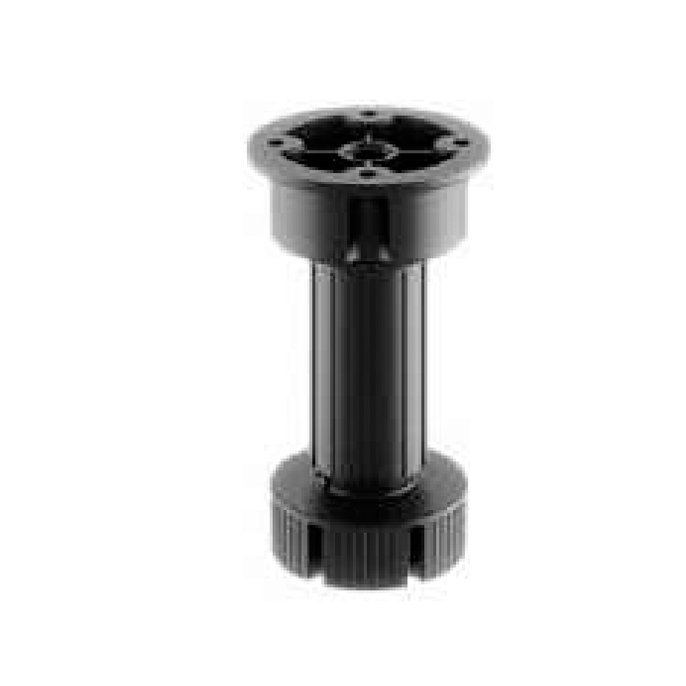 ΕΝΣΩΜΑΤΩΜΕΝΟ ΡΥΘΜΙΖΟΜΕΝΟ ΠΟΔΙ ΠΛΑΣΤΙΚΟ 100mm Φ60mm ΜΑΥΡΟ  VOLPATO