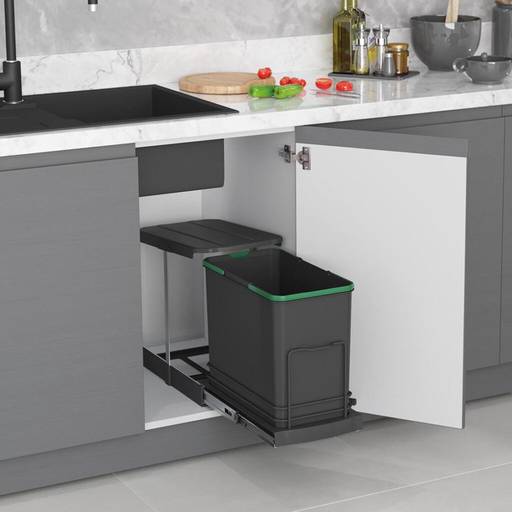 ΚΑΔΟΣ ΑΠΟΡΡΙΜMΑΤΩΝ S-25 Π260xΒ440xΥ400mm ΜΕ ΤΗΛΕΣΚΟΠΙΚΟ ΟΔΗΓΟ 24ltr ΑΝΘΡΑΚΙ STARAX